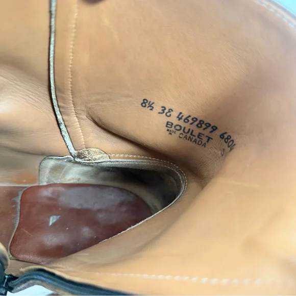 Boulet Mens Ranch Hand Tan Western Cowboy Boot | US 8.5 - Picture 8 of 8